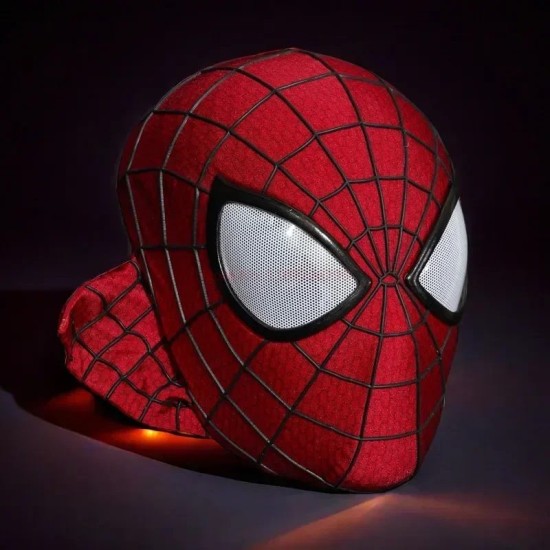 Spider-Man Cosplay Moving Light Eyes Electronic Mask with Remote Control