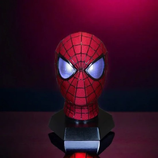 Spider-Man Cosplay Moving Light Eyes Electronic Mask with Remote Control