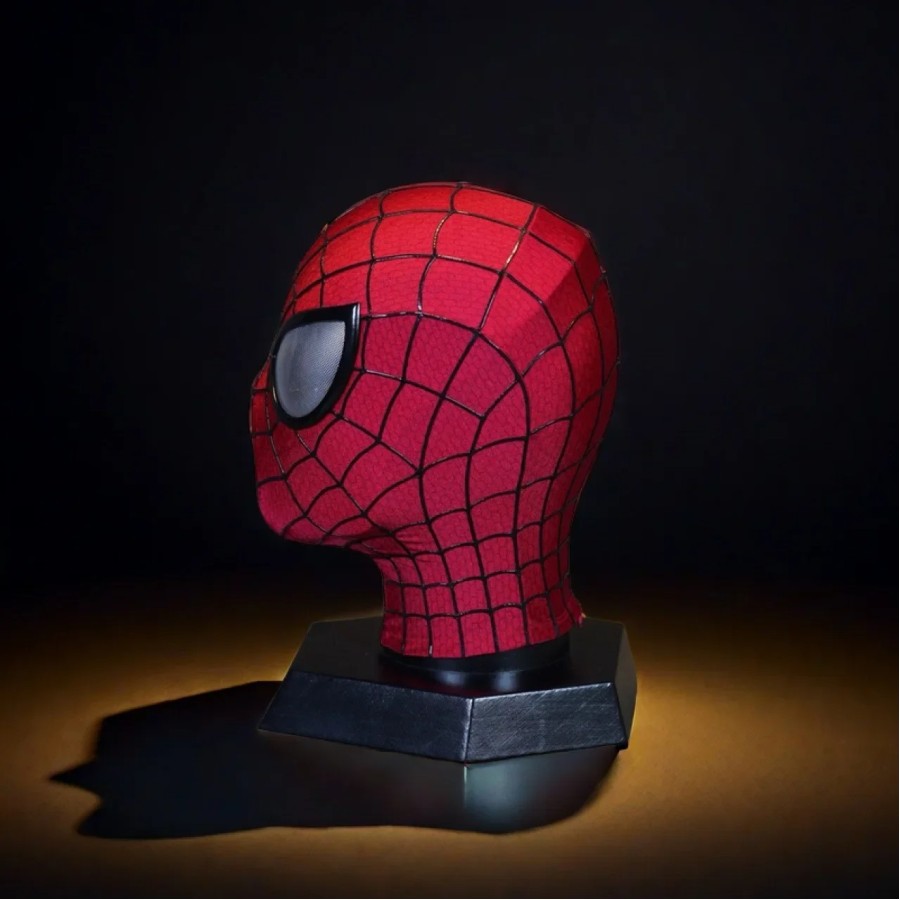 Spider-Man Cosplay Moving Light Eyes Electronic Mask with Remote Control