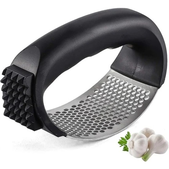 Silver Stainless Steel Garlic Crusher, For Home And Kitchen