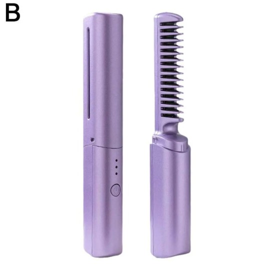 Small USB Charging Portable Travel Curling Dual-Purpose Wireless Hair Straightener