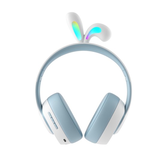 Soundtec By Porodo Kids Wireless Headphone Rabbit Ears LED Lights - Blue