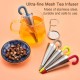 Stainless Steel Umbrella Shaped Tea Infuser and Strainer - Blue