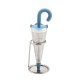 Stainless Steel Umbrella Shaped Tea Infuser and Strainer - Blue