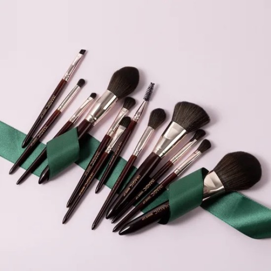 Imagic 12pcs Makeup Brush Set With Zipper Bag