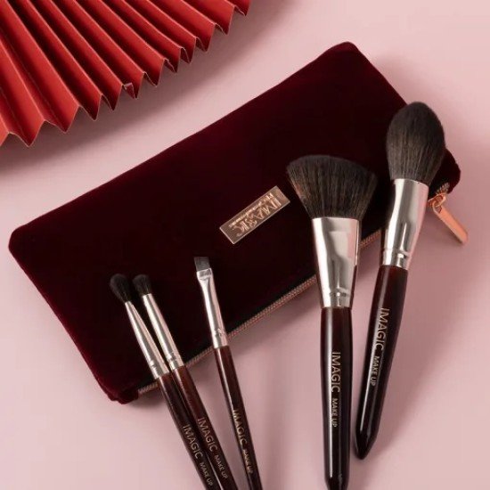 Imagic 12pcs Makeup Brush Set With Zipper Bag