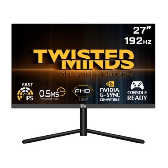 Twisted Minds 27inch Flat, FHD 192Hz, Fast IPS, 0.5ms, HDMI2.1 , HDR Gaming Monitor TM27FHD192IPS