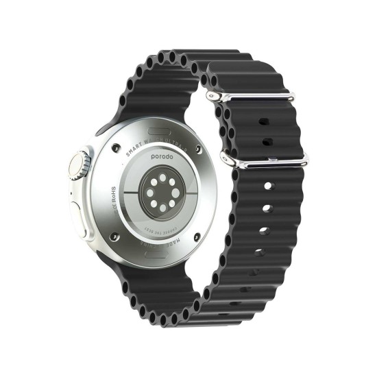 Ultra Evo Smart Watch 1.51inch Wide Touch Screen - Black Strap