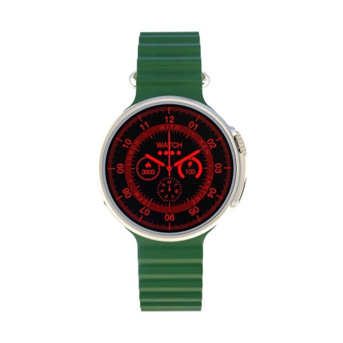 Ultra Evo Smart Watch 1.51inch Wide Touch Screen - Green Strap