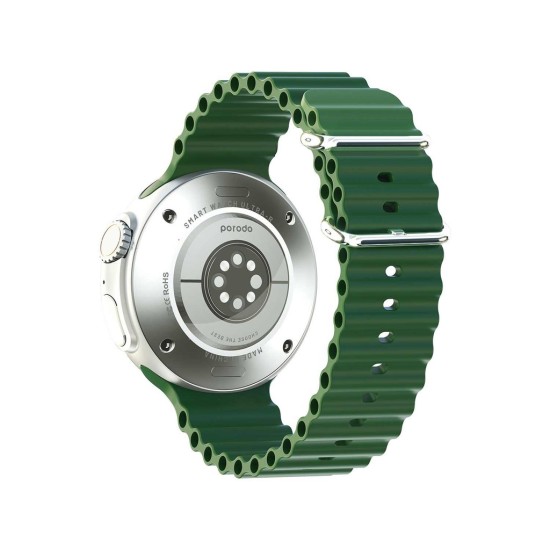 Ultra Evo Smart Watch 1.51inch Wide Touch Screen - Green Strap