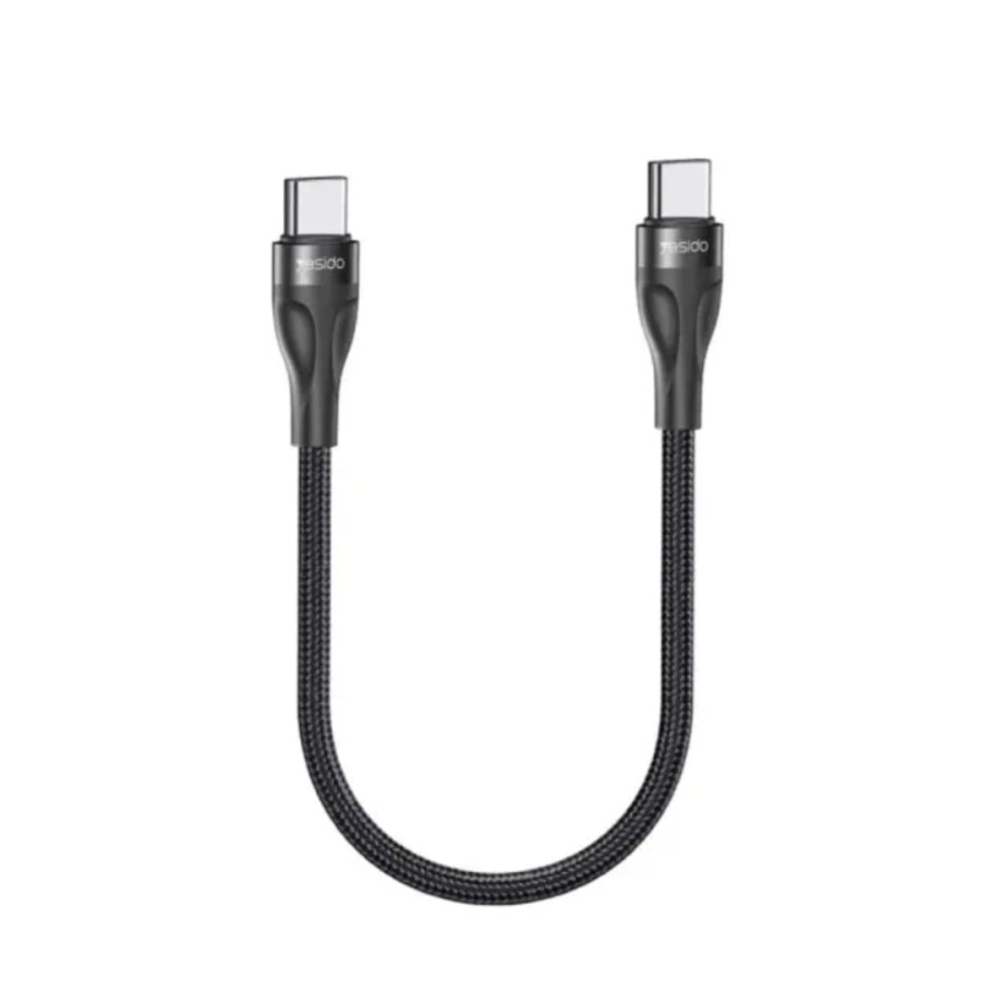 Yesido CA83 PD 45W USB-C To USB-C Braided Charging Data Cable (30CM)