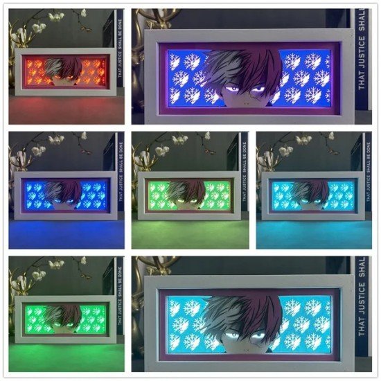 Anime Night Light Box | My Hero Academia Shoto Todoroki