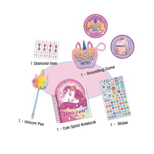 Tokidas Unicorn Stationery Set With Diary