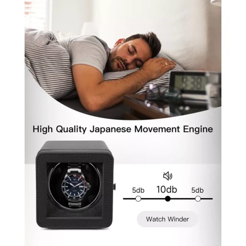 Vlando Automatic Single Watch Winder with Super Quiet Japanese Motor