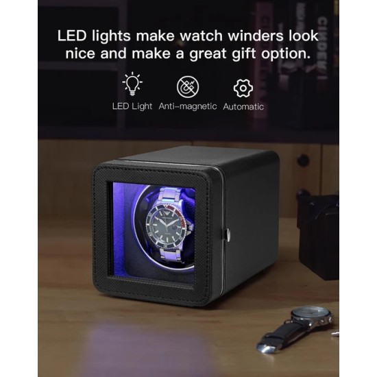 Vlando Automatic Single Watch Winder with Super Quiet Japanese Motor