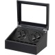 Luxury Leather Watch Storage Box with Automatic Rotating Base 4+6 Watches