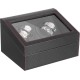 Luxury Leather Watch Storage Box with Automatic Rotating Base 4+6 Watches