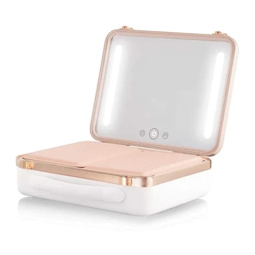 Light Up Cosmetic Bag - LED Lighted Mirror Makeup Bag - Multiple Colors