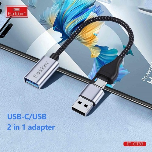 Earldom Data Sync Adapter 2 in 1 USB3.0 OTG