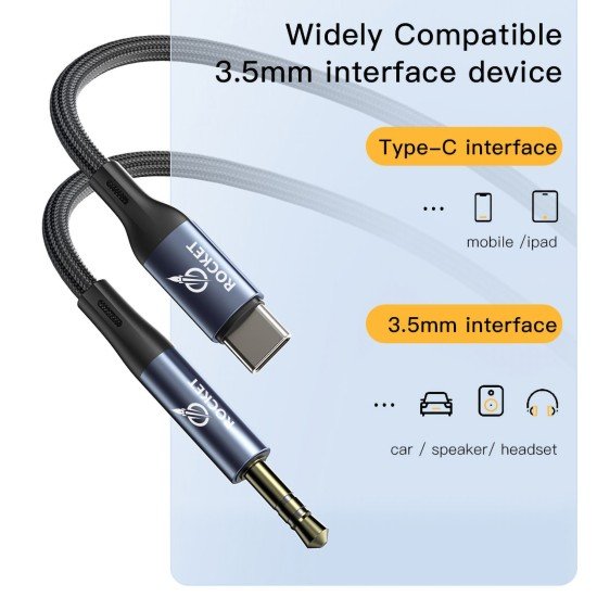 Rocket Type-C to 3.5mm AUX Audio Adapter Cable - AU01