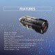 Rocket Transparent Ac Car Phone Charger 75W Quick Charge - CC01