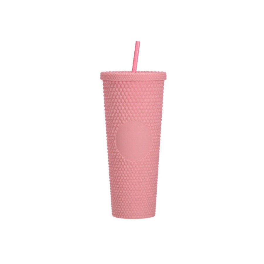 Studded Reusable Tumbler 710ml - Pink