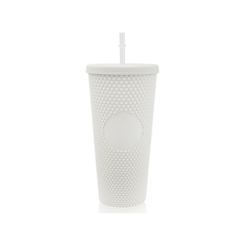 Studded Reusable Tumbler 710ml - White