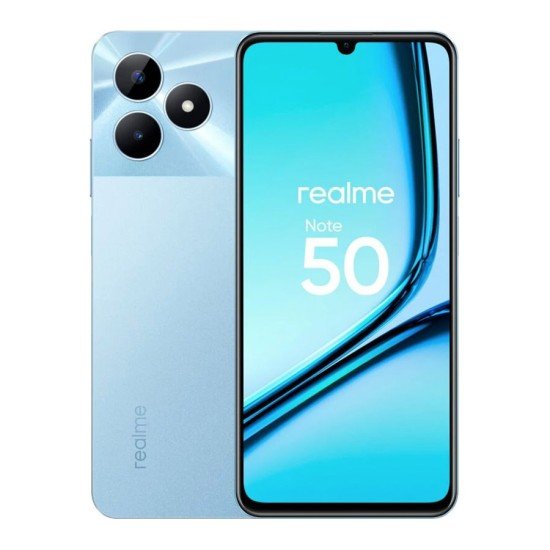Realme Note 50 Dual SIM, 128 GB, 4 GB RAM, 4G LTE - Blue