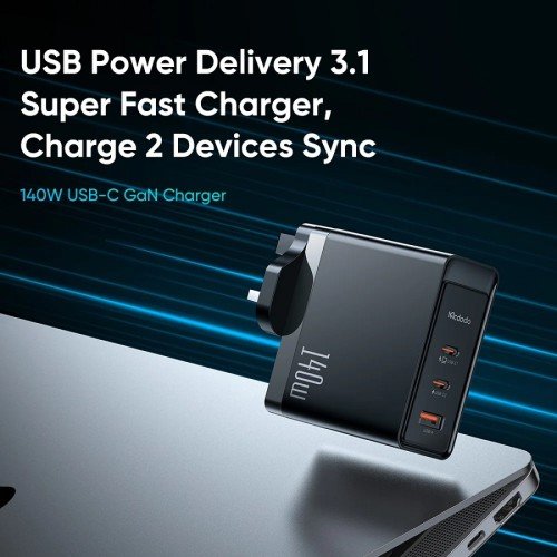 Mcdodo 140W GaN 5 Pro Dual Type-C + USB Fast Charger