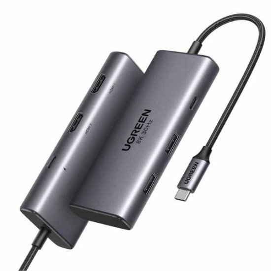Ugreen Revodok 206 6-in-1 USB-C Hub (Dual HDMI, 8K@30Hz Single)
