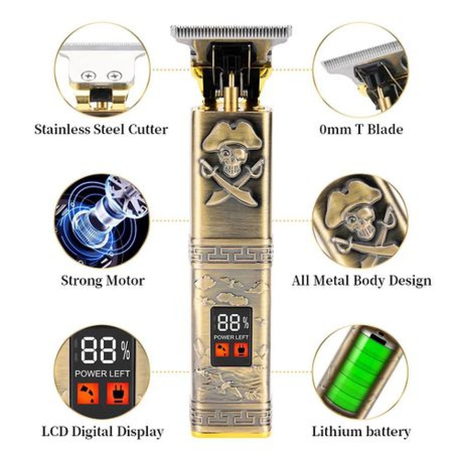 High-Precision Professional Hair Trimmer with LCD Display