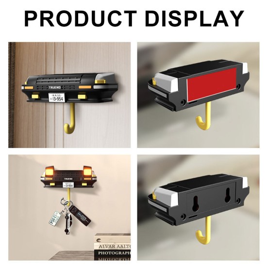 Car Headlight Key Hanger Wall-Mounted Keychain Holder