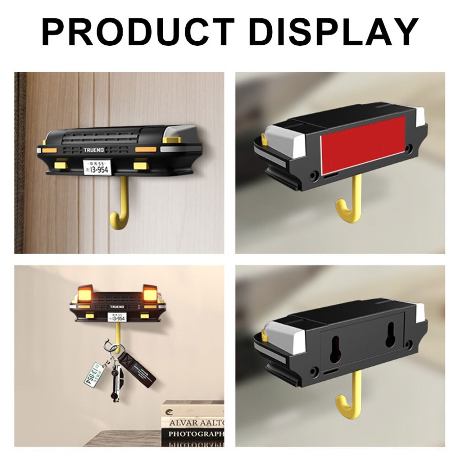 Car Headlight Key Hanger Wall-Mounted Keychain Holder