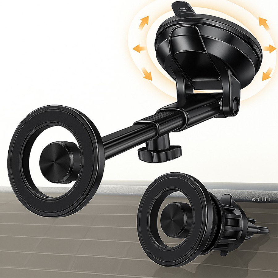 Rocket C17 Universal Car Mount Magsafe Holder (Windshield + Vent + Dash) Rocket C17 Universal Car Mount Magsafe Holder (Windshield + Vent + Dash)