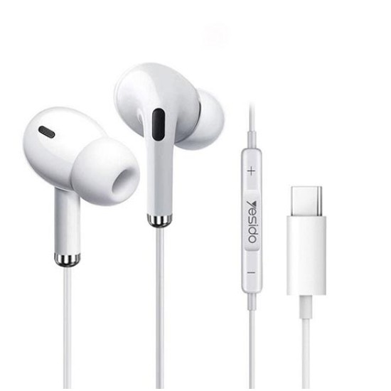 Yesido Type-C Heavy Bass Noise Cancelling Sensitivity Earphones