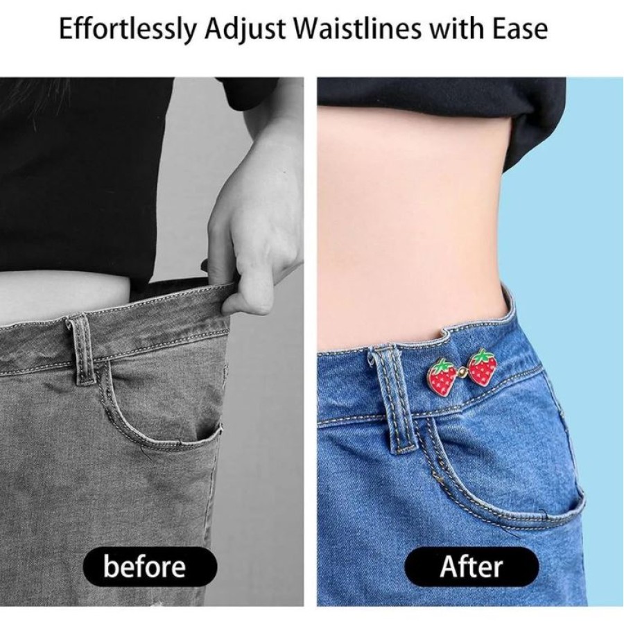 Waist Adjust Strawberry Button