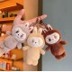 Labubu Plush Cartoon Cute Doll Keychain - Pink