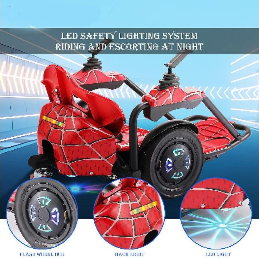 Spiderman Balance Scooter with Manual Control Chair 36V