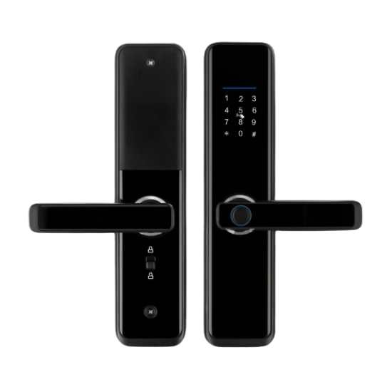 Smart Keyless Entry Lock  Fingerprint, Pass code, key card, Mobile App (Wifi & Bluetooth)