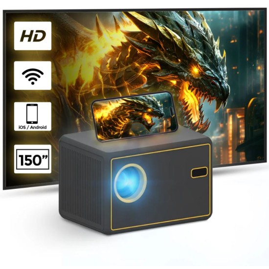  Y7 LCD Projector 6000 Lumens Support 4K Resolution Wifi Projector