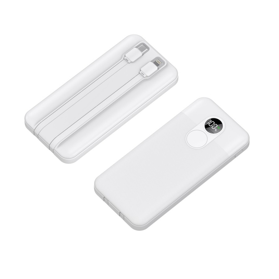 Porodo 10000mAh Powerbank Digital Display with C & Lightning Cable Porodo 10000mAh Powerbank Digital Display with C & Lightning Cable