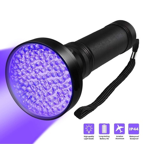 100 Led UV Flashlight