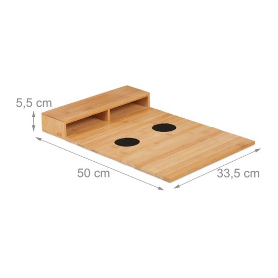 Bamboo Serving Tray with Coasters