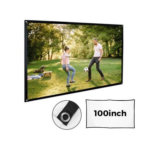 100inch Portable Foldable Projector Screen 16:9