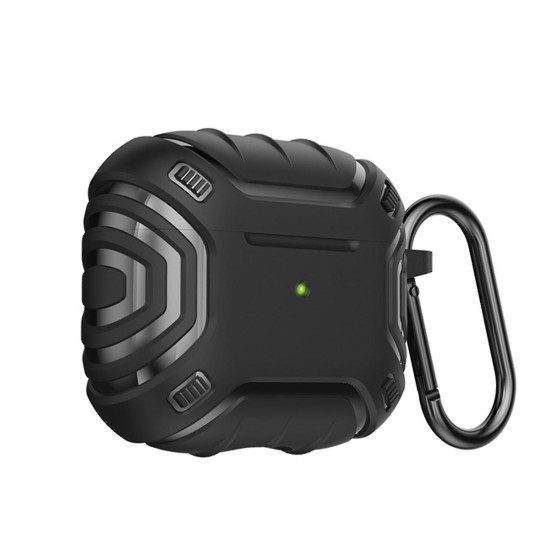 Shockproof Protective Armor Airpods 3 Matte Case - Black