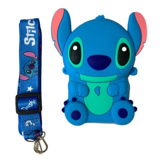 Kawaii Blue Stitch Silicon Bag  - 27cm