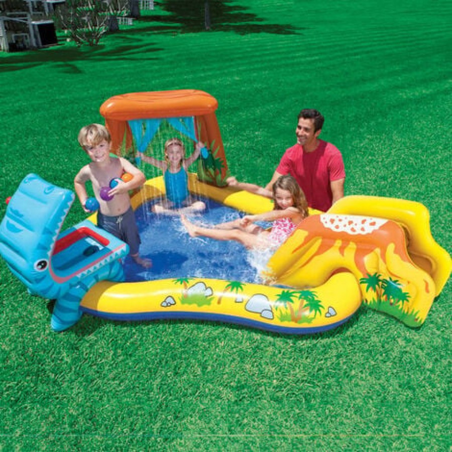 Intex Dinosaur Water Slide, Kids Backyard Fun, Inflatable Intex Dinosaur Water Slide, Kids Backyard Fun, Inflatable