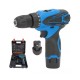 Cordless Drill Driver 12v Drill +1 Batteries + Case with Accessories