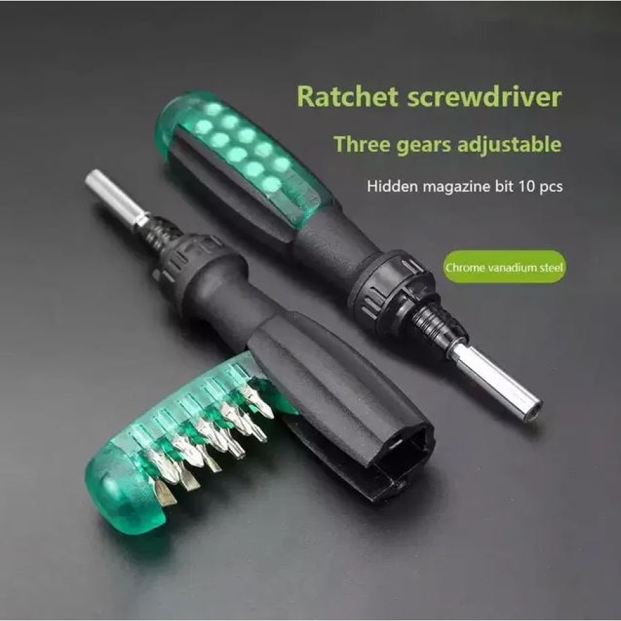 11 In 1 Precision Ratchet Screwdriver Combo Set