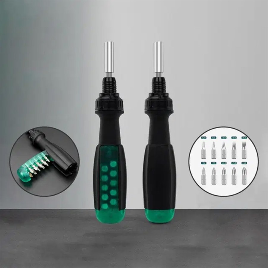 11 In 1 Precision Ratchet Screwdriver Combo Set 11 In 1 Precision Ratchet Screwdriver Combo Set